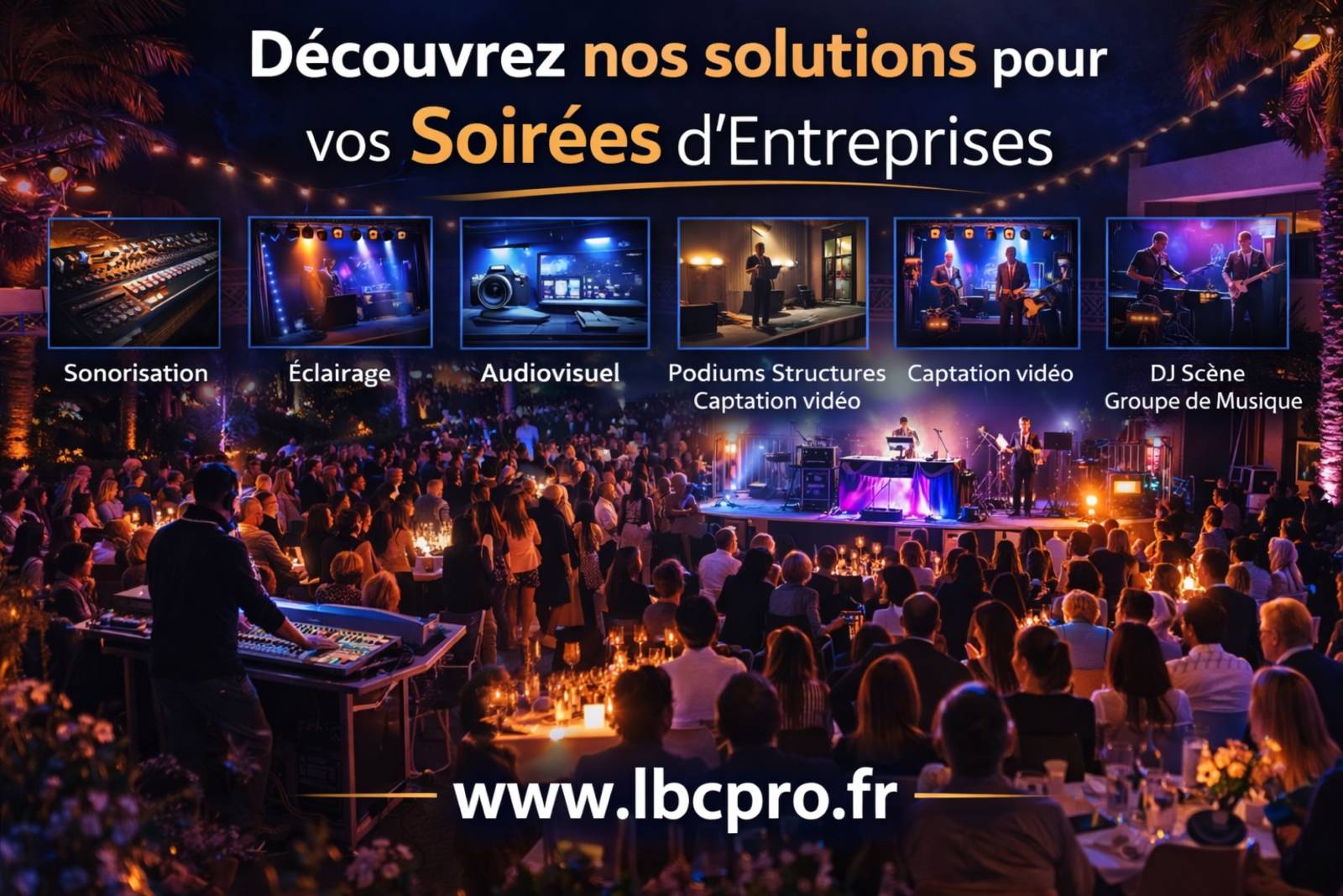 solutions techniques pour séminaires et soirées dans le  06 alpes maritimes