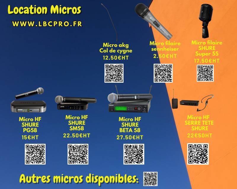 location de micros sur sanary six fours toulon nice marseille