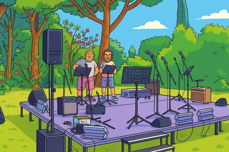 location podium et sonorisation à Sanary dans le var