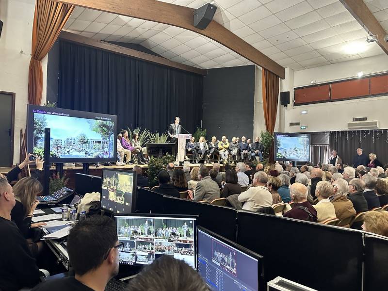 Regie Technique pour voeux mairie de la farlede dans le var