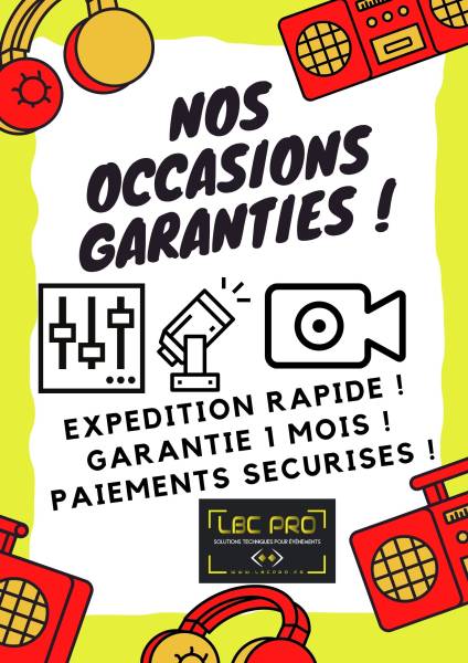 vente occasion sonorisation éclairage audiovisuel evenementiel