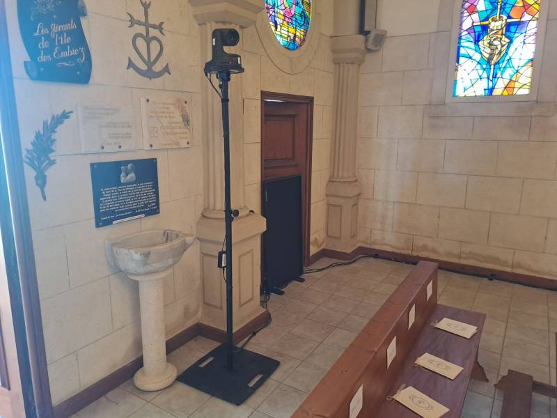 captation avec cameras et retransmission sur écran Ile des Embiez 