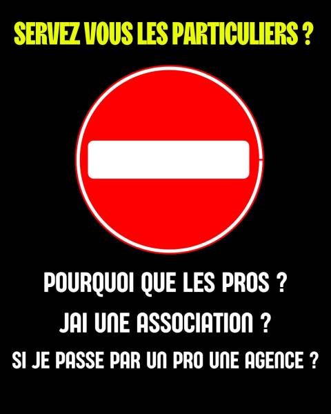 LBC PRO EVENTS ne sert pas les particuliers