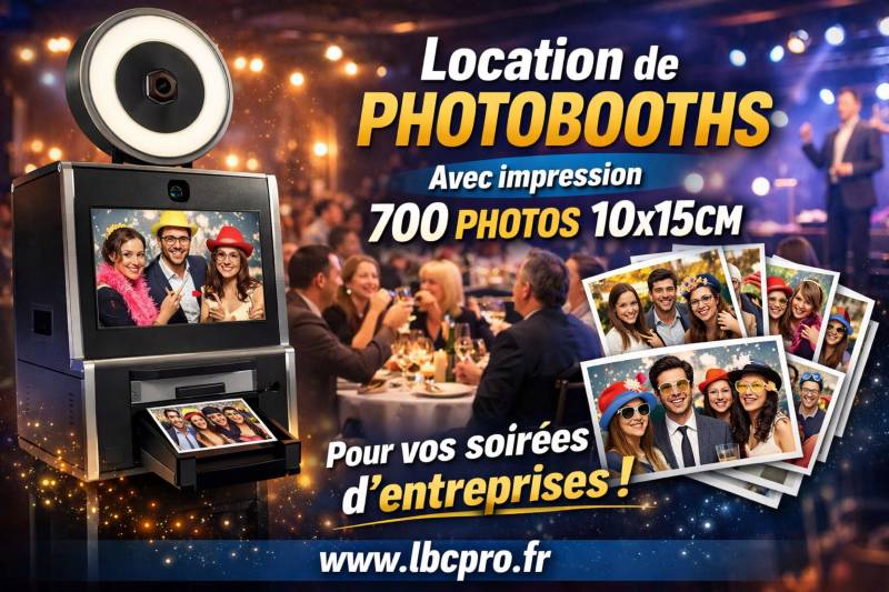 Location Photobooth pro pour soirée d'entreprise à Sanary dans le var