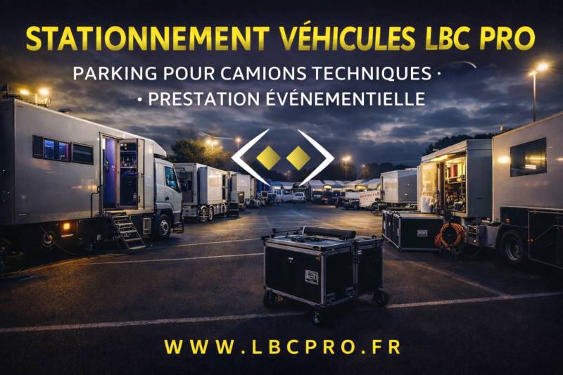Stationnement des camions de lbc pro events?