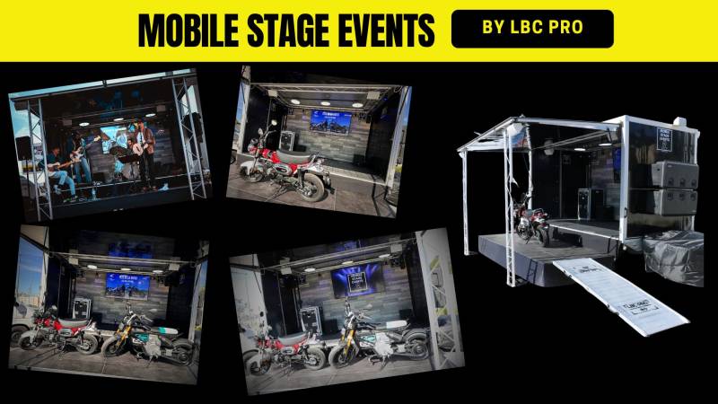 Mobile stage events , remorque événementielle