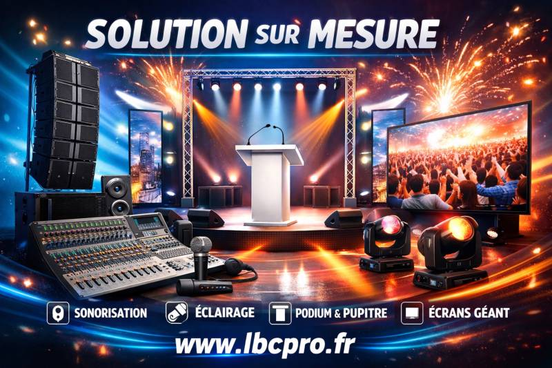 location et prestation sonorisation éclairage audiovisuel pour inauguration à Sanary dans le var