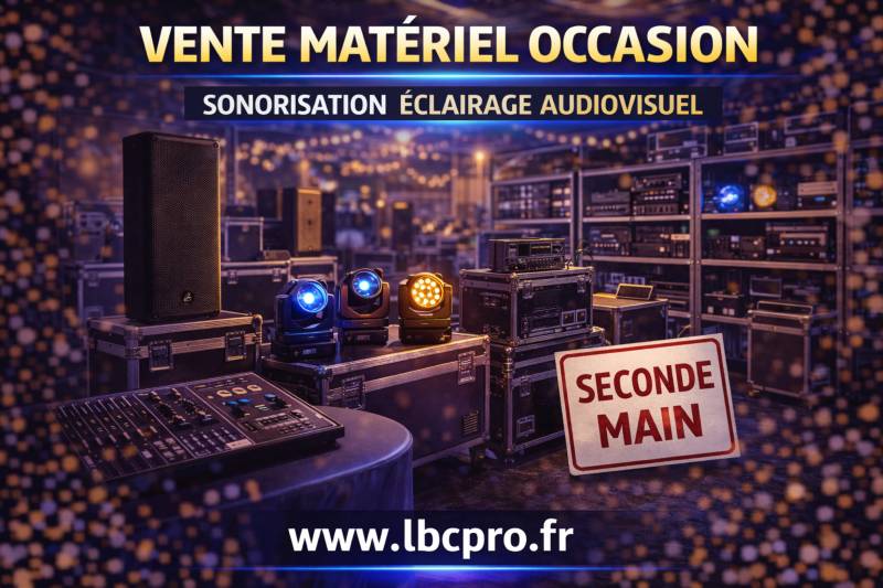 vente occasion sonorisation éclairage audiovisuel evenementiel