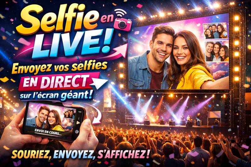 vos photos en live sur vos écrans géant à il des embiez à six fours