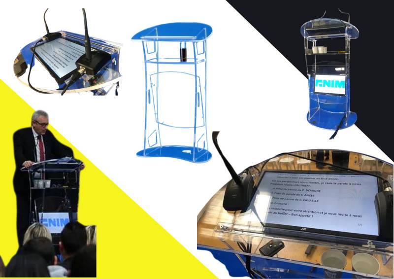 Location pupitre et desk pour évènements sur toulon marseille nice aix Monaco 